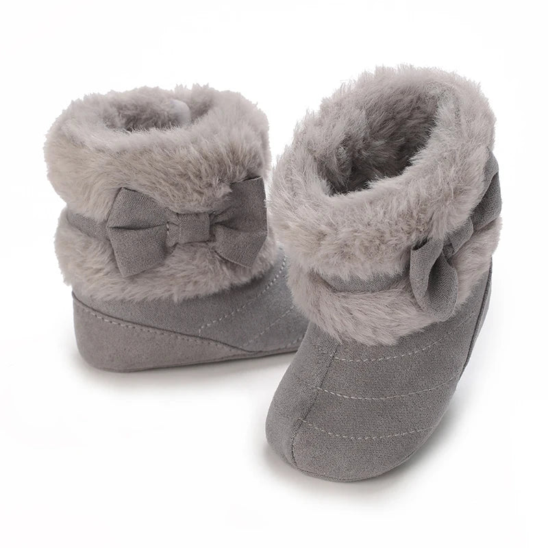 Baby Girls Winter Plush Comfort Snow Boots