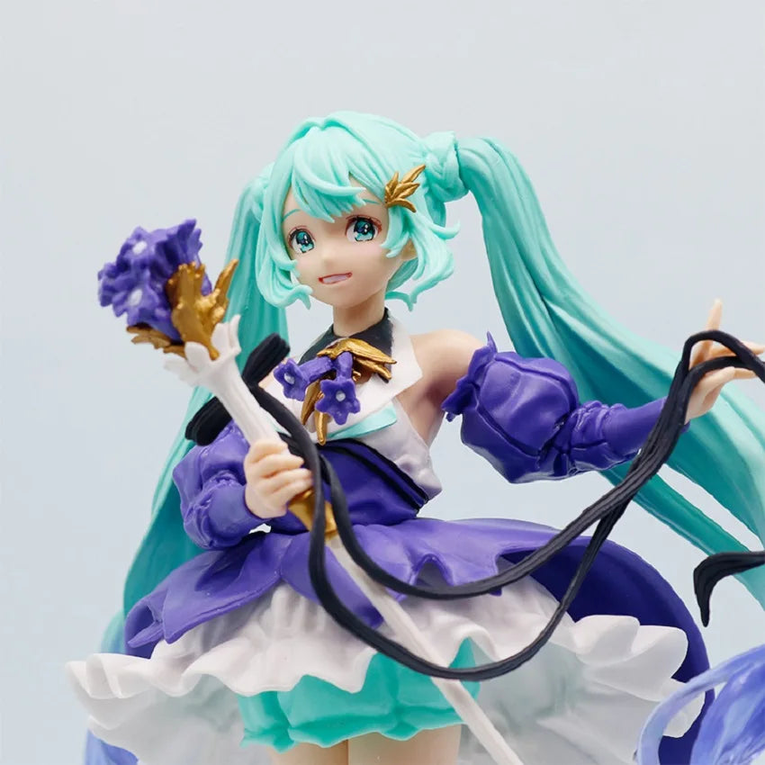 Anime Hatsune Miku X Cinnamoroll Figure panda swan series Cute Statue 18-22cm PVC Model Doll Toy boy Birthday Christmas Gift