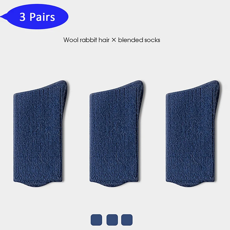 Children's 3 Pairs Woolen Thermal Socks