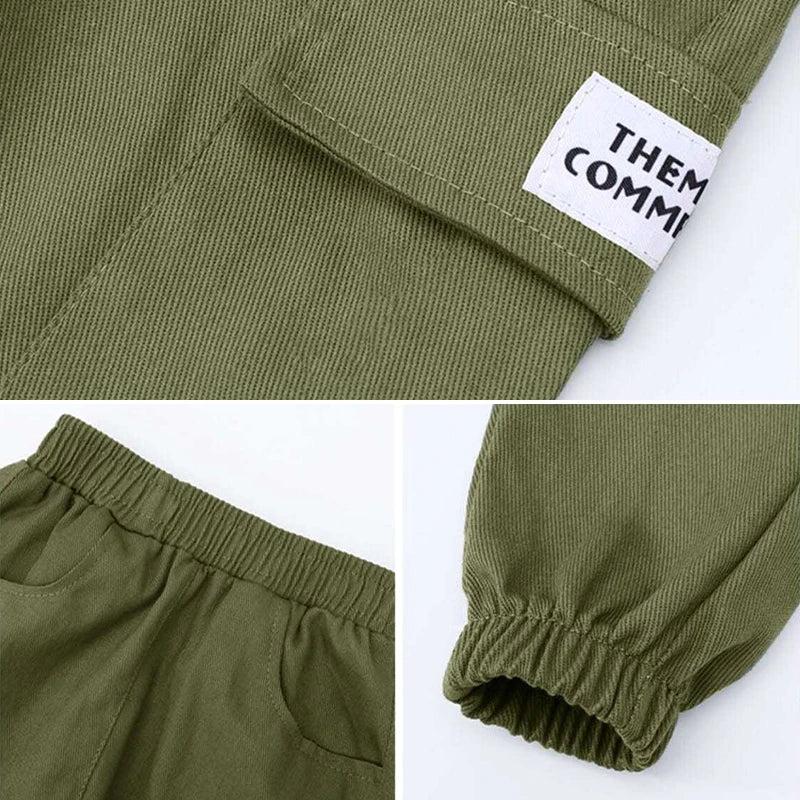 Boy's Casual Thin Cargo Pants