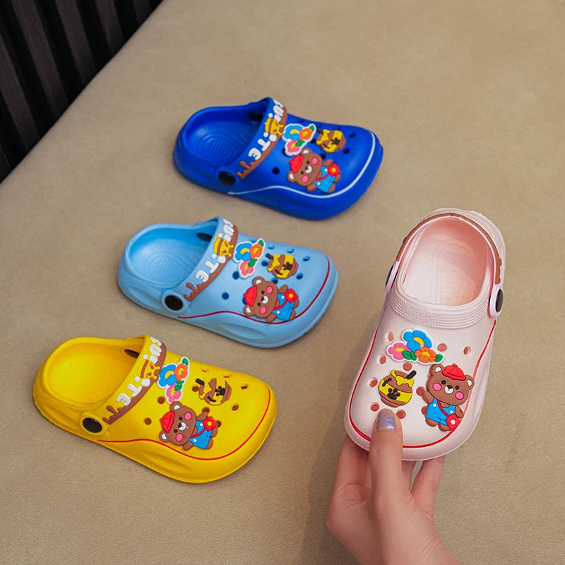 Versatile Kid's Clogs with Cartoon Charms