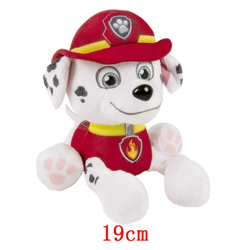 Cartoon  Paw Patrol Plush Doll 19cm Chase Rock Animal Dog Cartoon Model Action Figures Movies Peripherals Children Christmas Gift