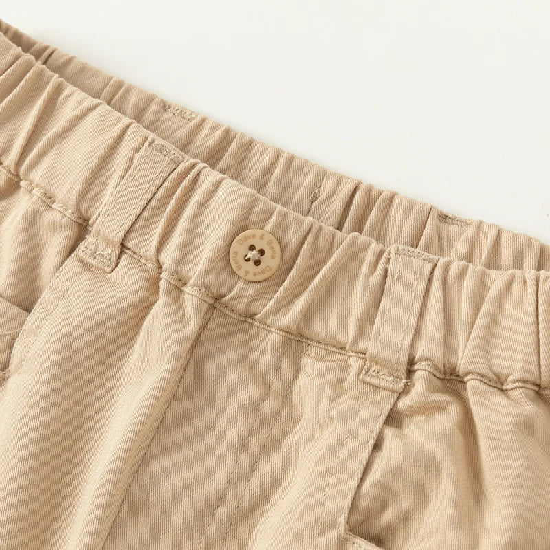 Kid's Cotton Khaki Casual Pants