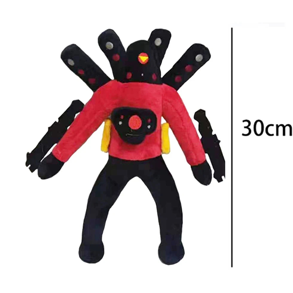 Skibidi Toilet Plush Toy Titans Drill Man Cameraman Tv Man Woman Speakerman Clock Speaker Man Plush Doll Soft Toy Stuffed Animal