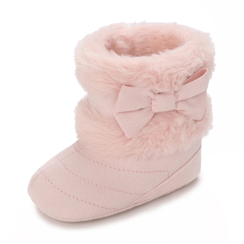 Baby Girls Winter Plush Comfort Snow Boots