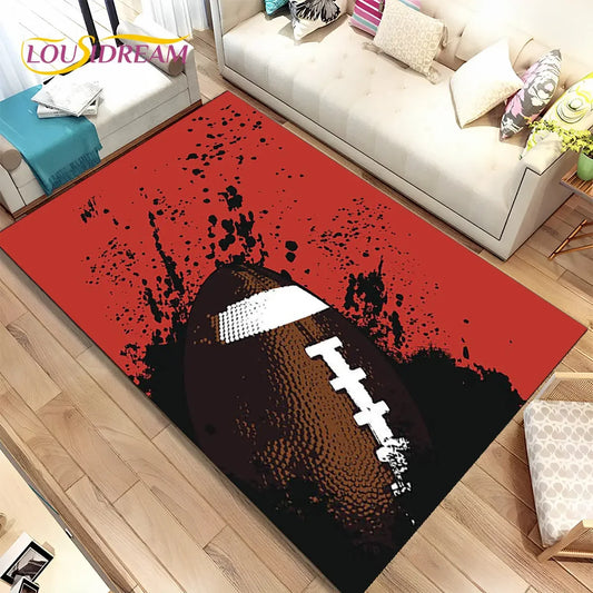 NFL American Football Field  Area Rug,Carpet Rug for Living Room Bedroom Sofa Doormat Decoration,kids Play Non-slip Floor Mat