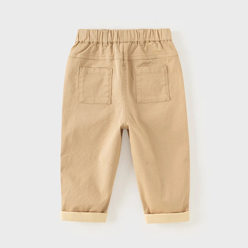 Kid's Cotton Khaki Casual Pants