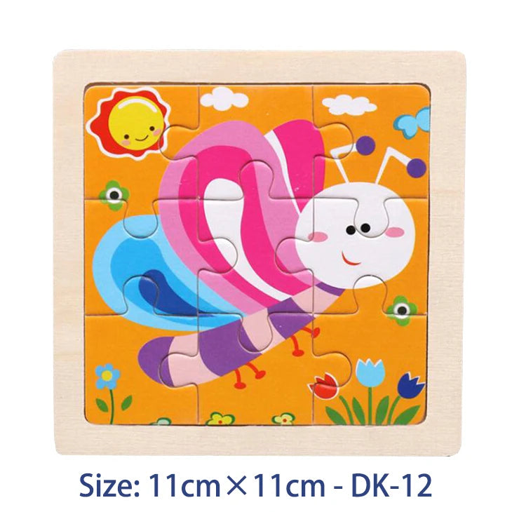 Montessori Educational Wooden Jigsaw Puzzles