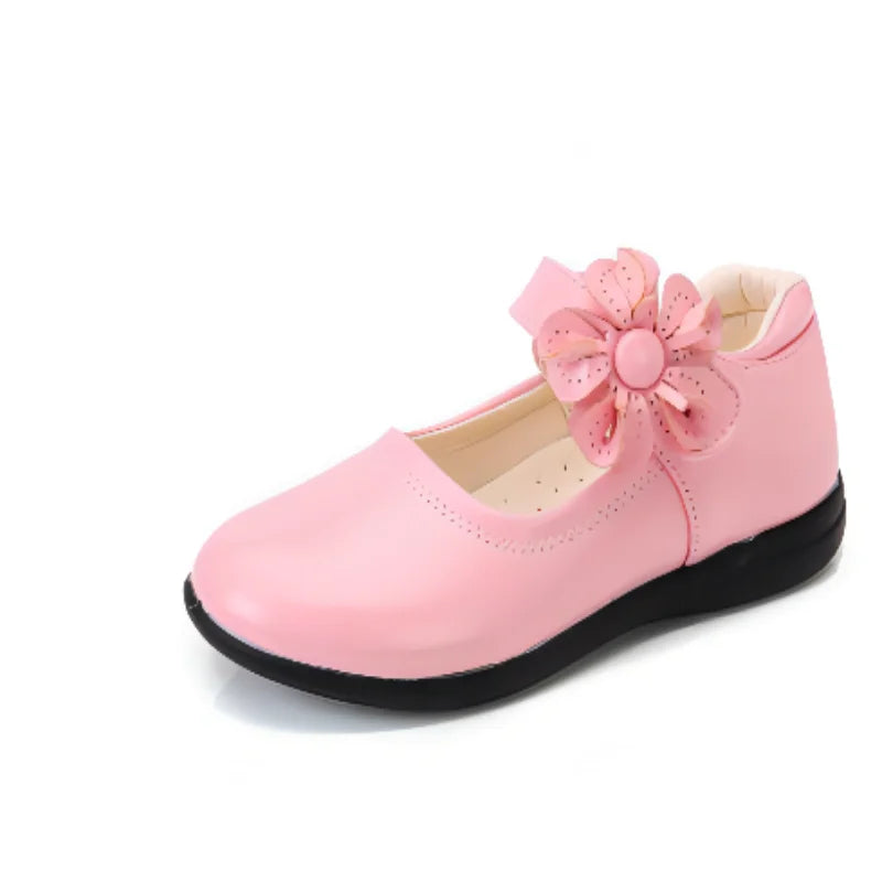 Girls Leather School Shoes