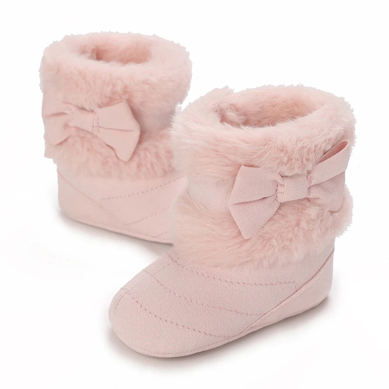 Baby Girls Winter Plush Comfort Snow Boots