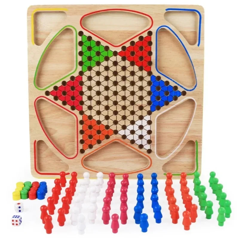 2 in 1 Double-Faced Mini Ludo Board Set