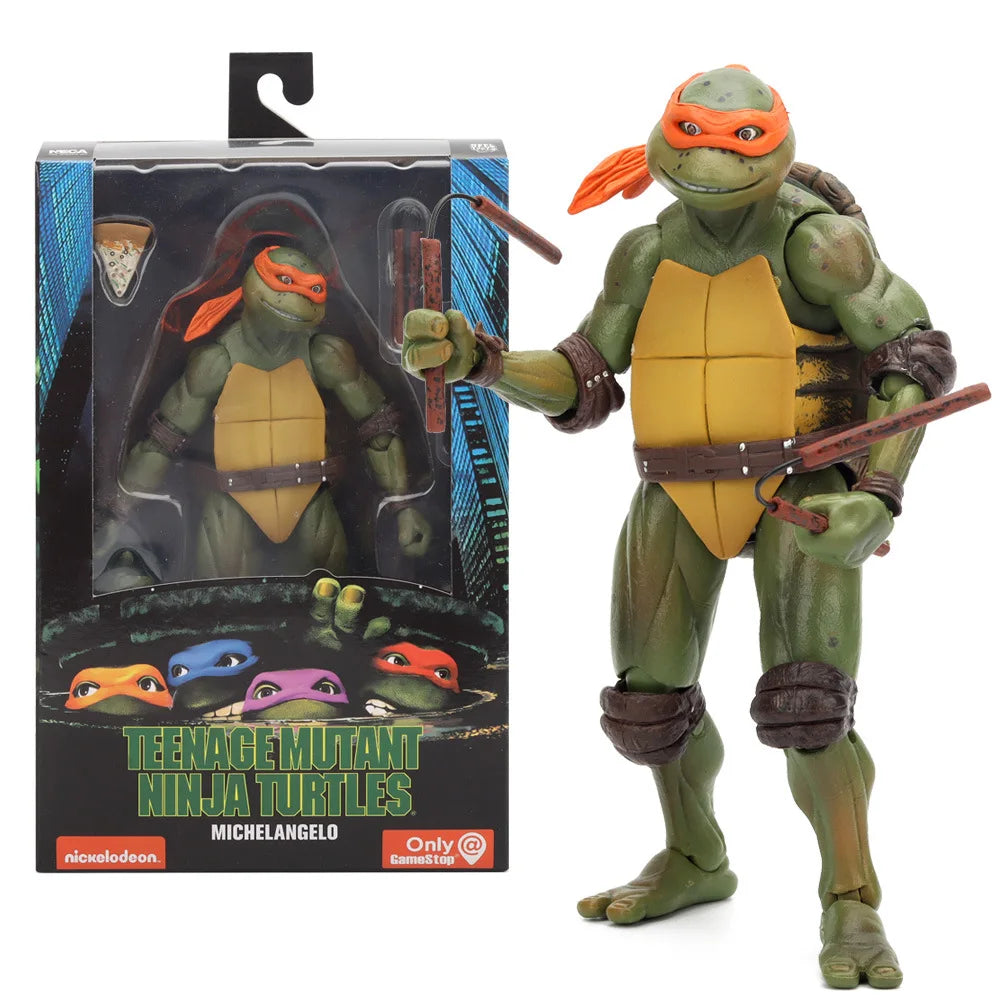 Teenage Mutant Ninja Turtles TMNT Leonardo Raphael Donatello Action Figure Model Turtle Ninja Movie Anime KidsToy Doll Gift