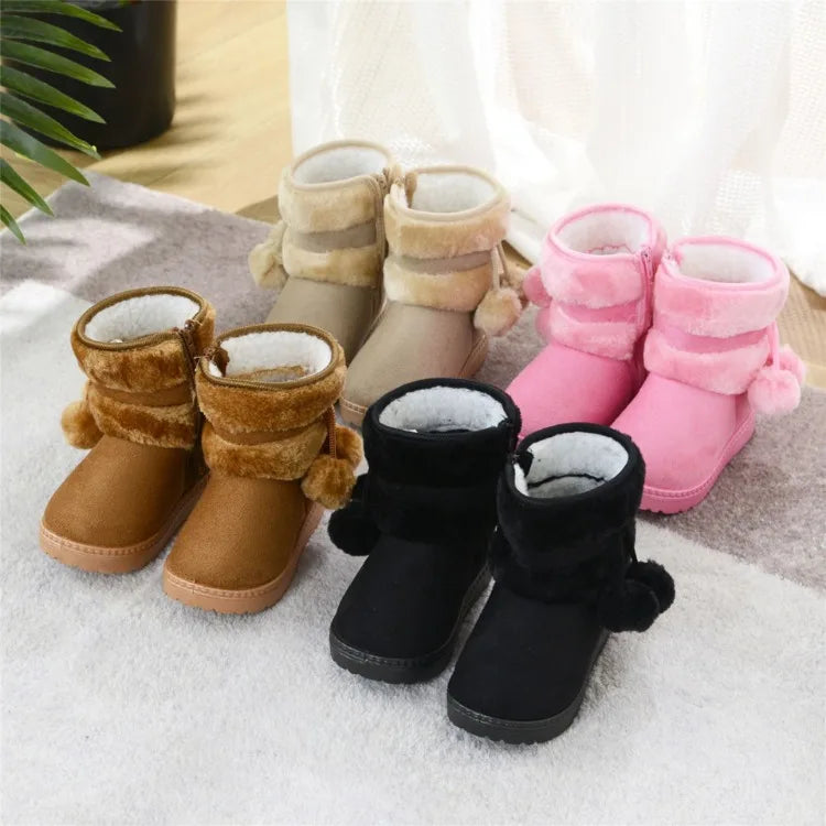 Girl's Comfortable Thick Warm Snow Boots