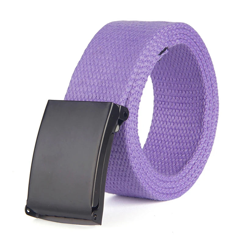 Metal Buckle Canvas Belt