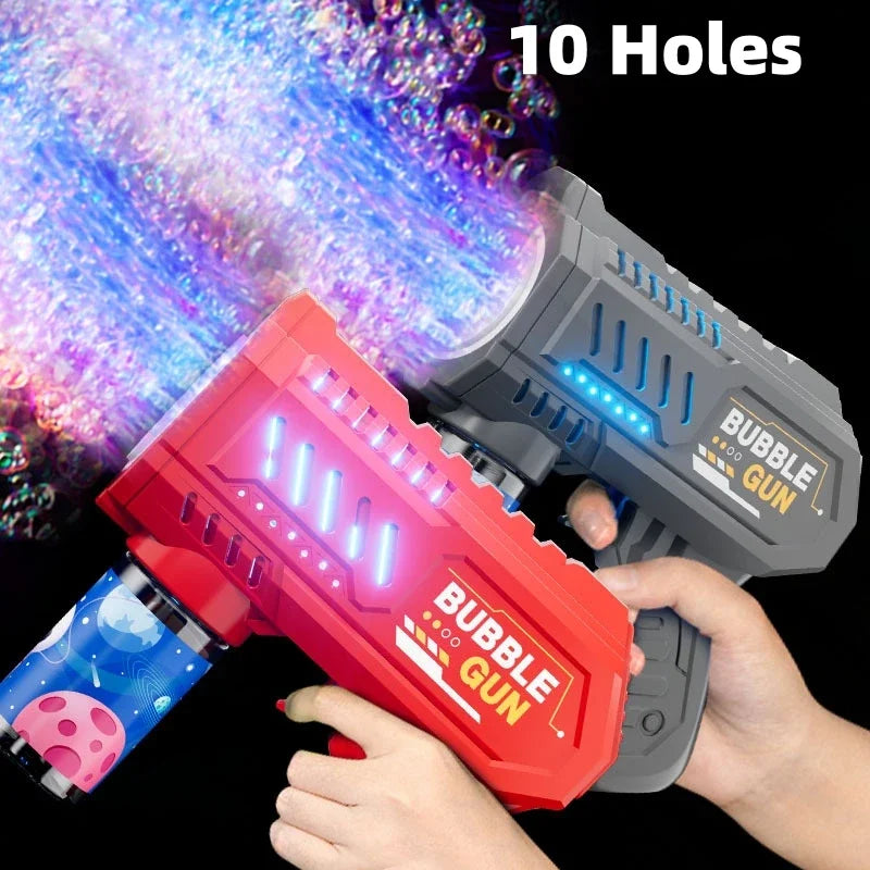 10 Holes Children Electric Bubble Gun