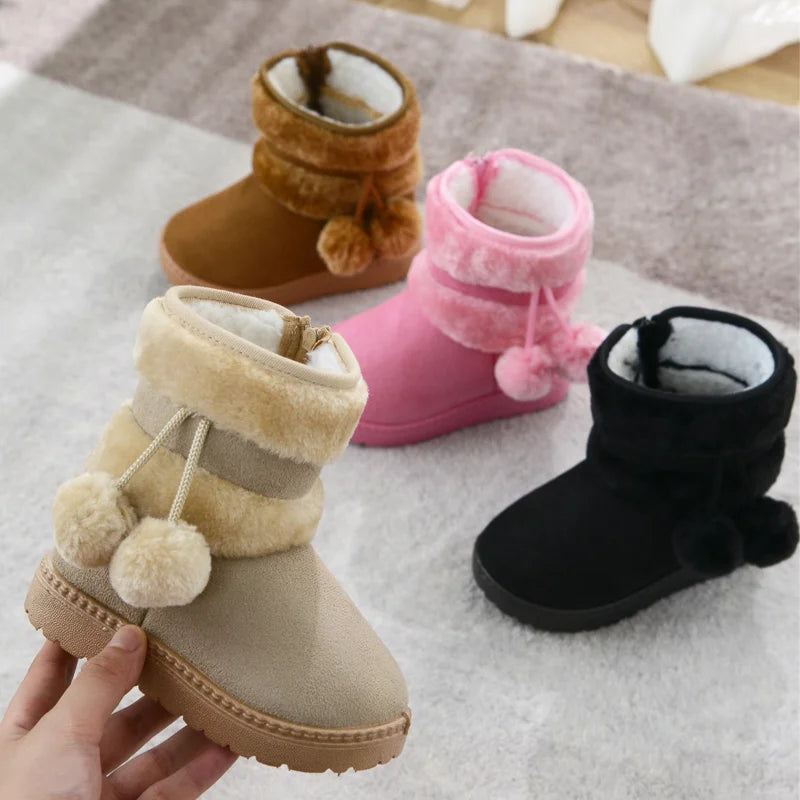 Girl's Comfortable Thick Warm Snow Boots