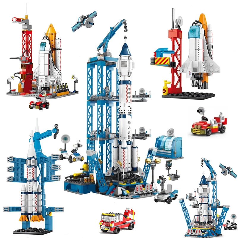 Rocket Launching Model Building Blocks