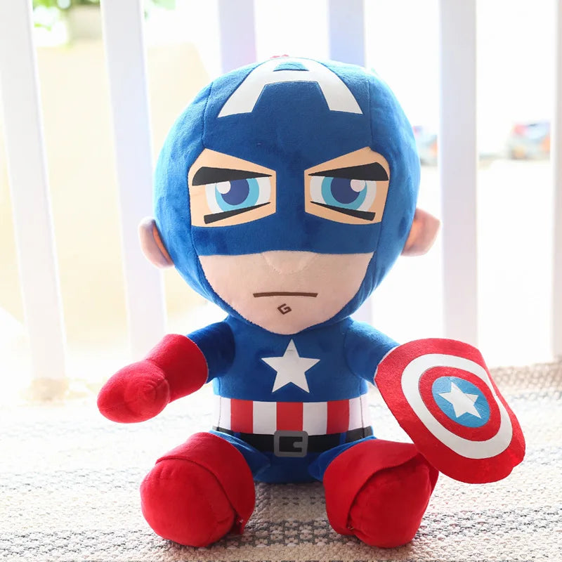 The Avengers  Movie 26cm  Plush Toy Super heroes Spider Man Captain America Iron Man Doll Stuffed Toys for Children Gift