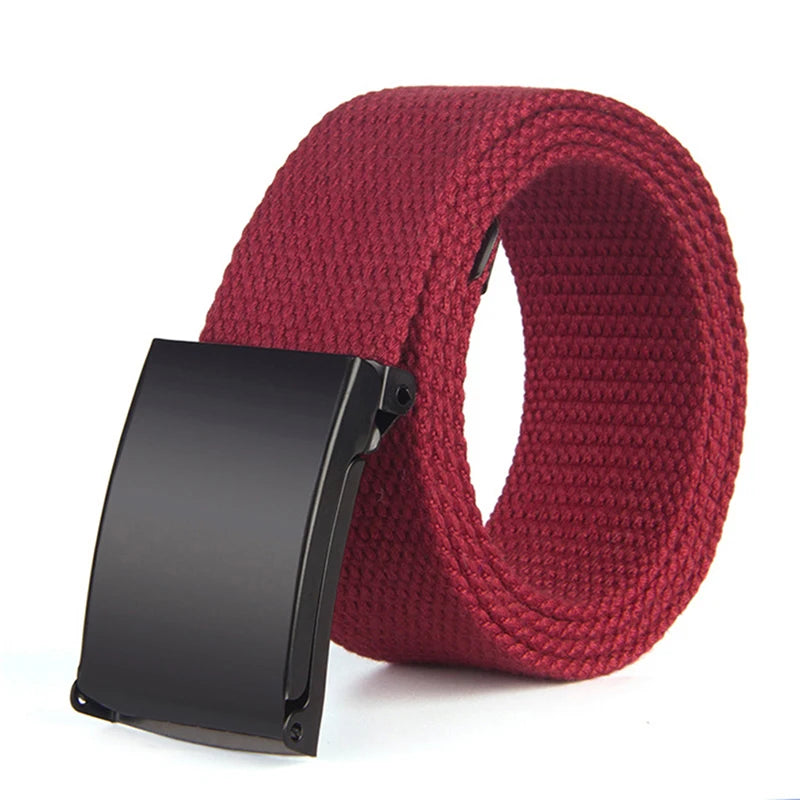 Metal Buckle Canvas Belt