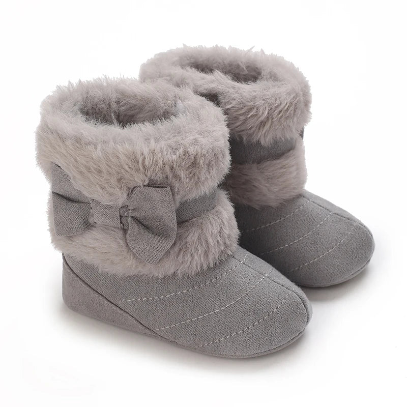 Baby Girls Winter Plush Comfort Snow Boots