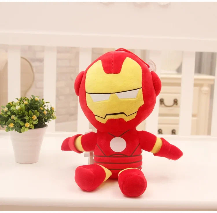 Marvel Cartoon Movie Anime Captain America Spider Man Iron Man Plushies Lovely Doll Cute Super Hero Plushies Gifts Kids