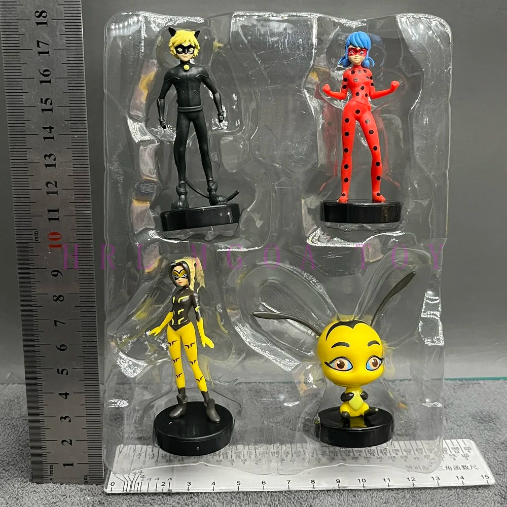 Miraculous: Tales of Ladybug and Cat Noir  Movie Cartoon Anime Characters Red Girl Black Cat Multiple Pets Elf Dolls Children's Gift Toys