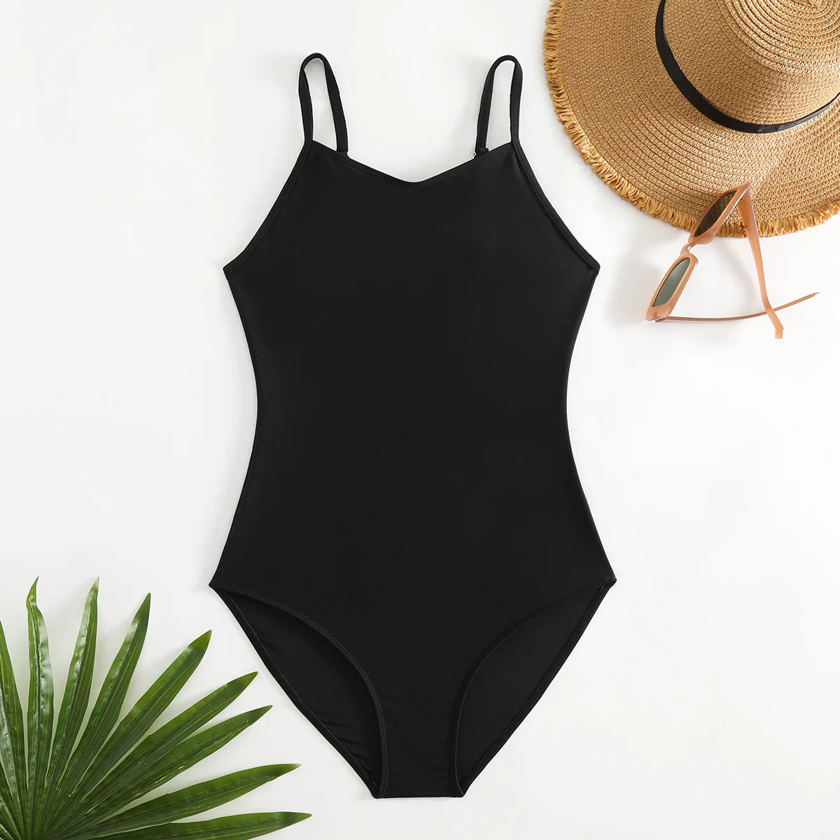 Black One Piece Swimsuit