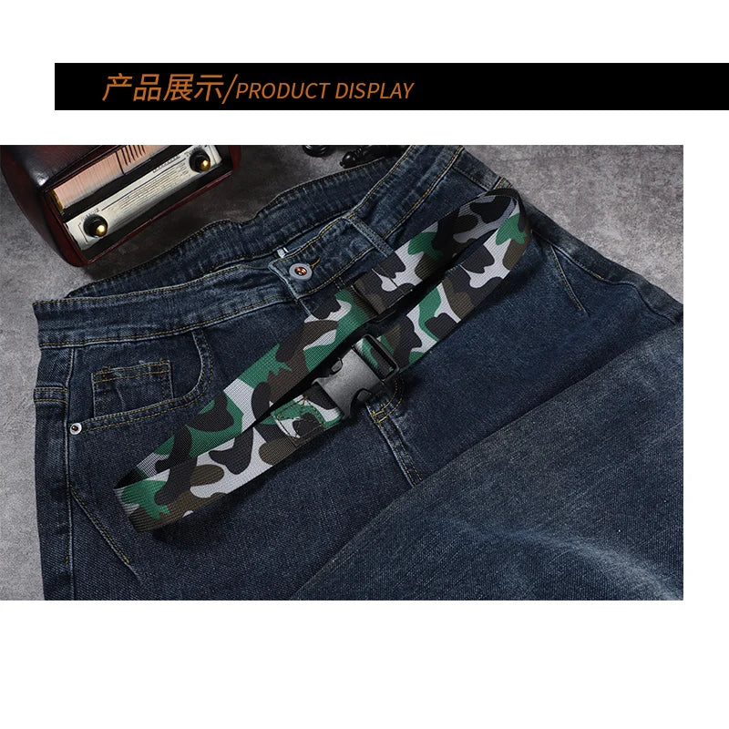 canvas buckle Camo belt