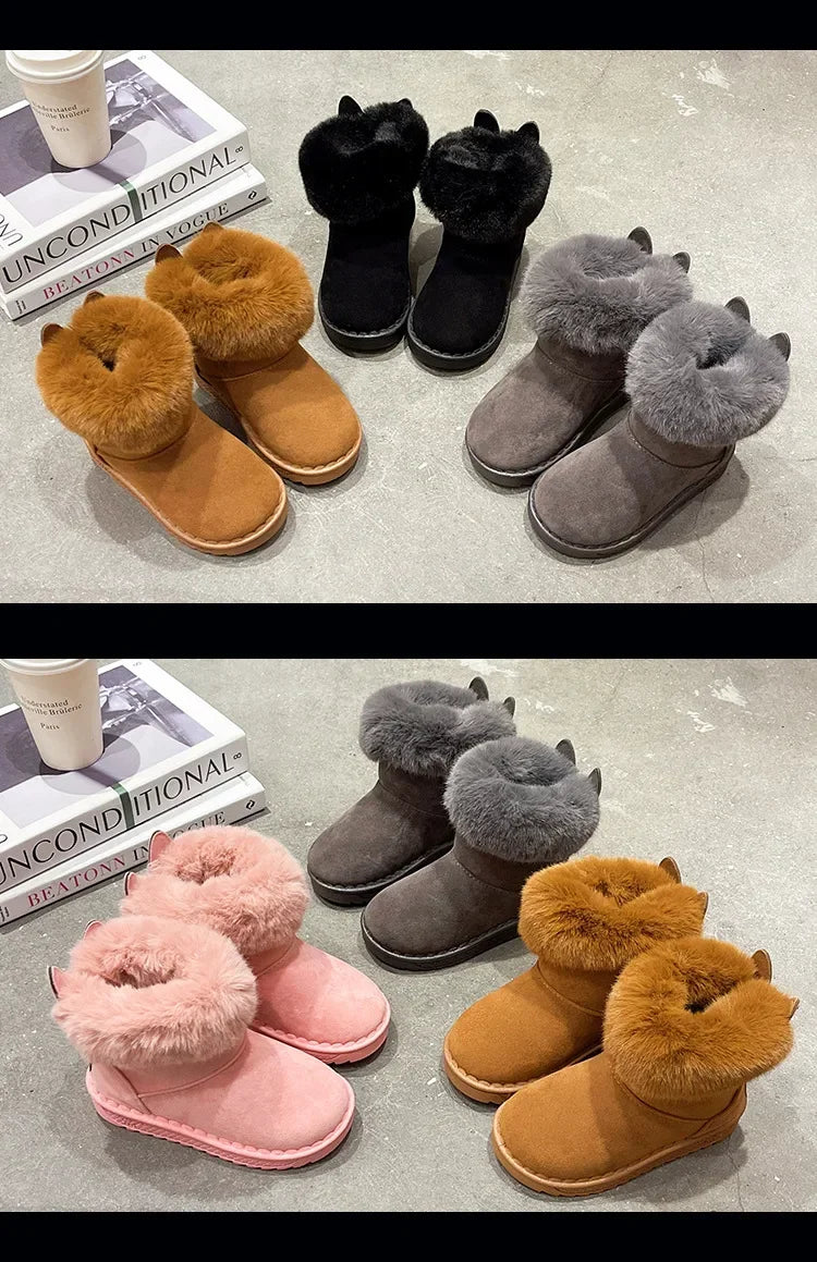 Soft Warm Cotton Snow Boots