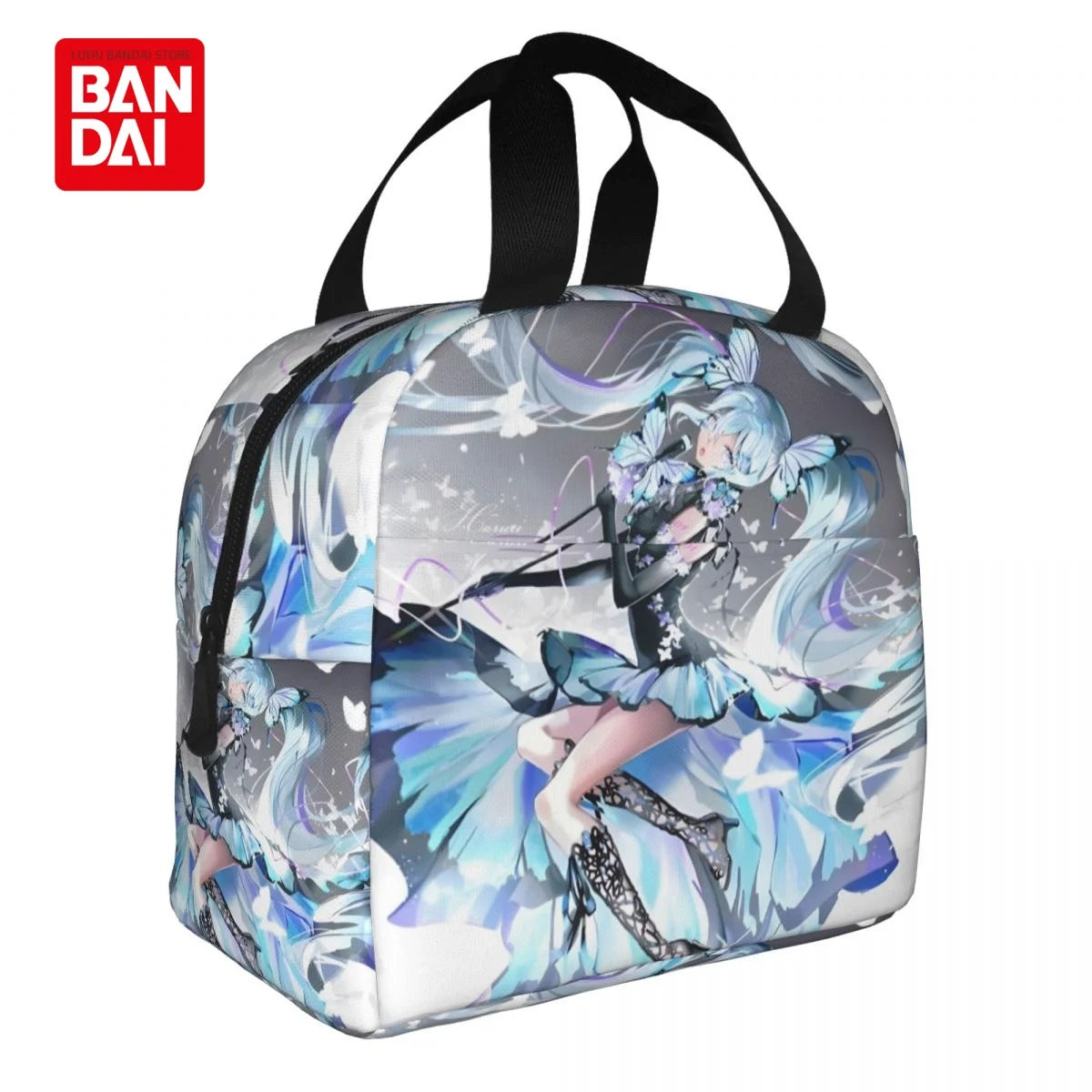 Hatsune Miku Insulated Lunch Bag for School Kids Office Sac Lunch Portable Thermal Cooler Lunch Box Handbag Gift