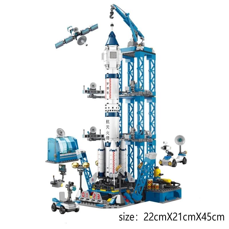 Rocket Launching Model Building Blocks