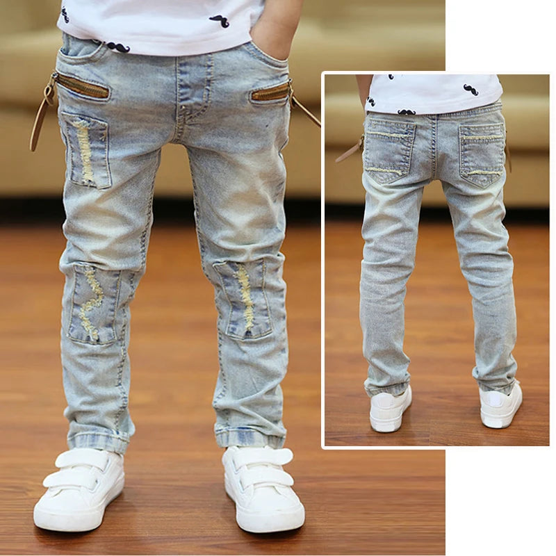 Boy's Trendy Skinny Classic Denim Jeans