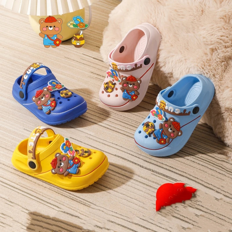 Versatile Kid's Clogs with Cartoon Charms