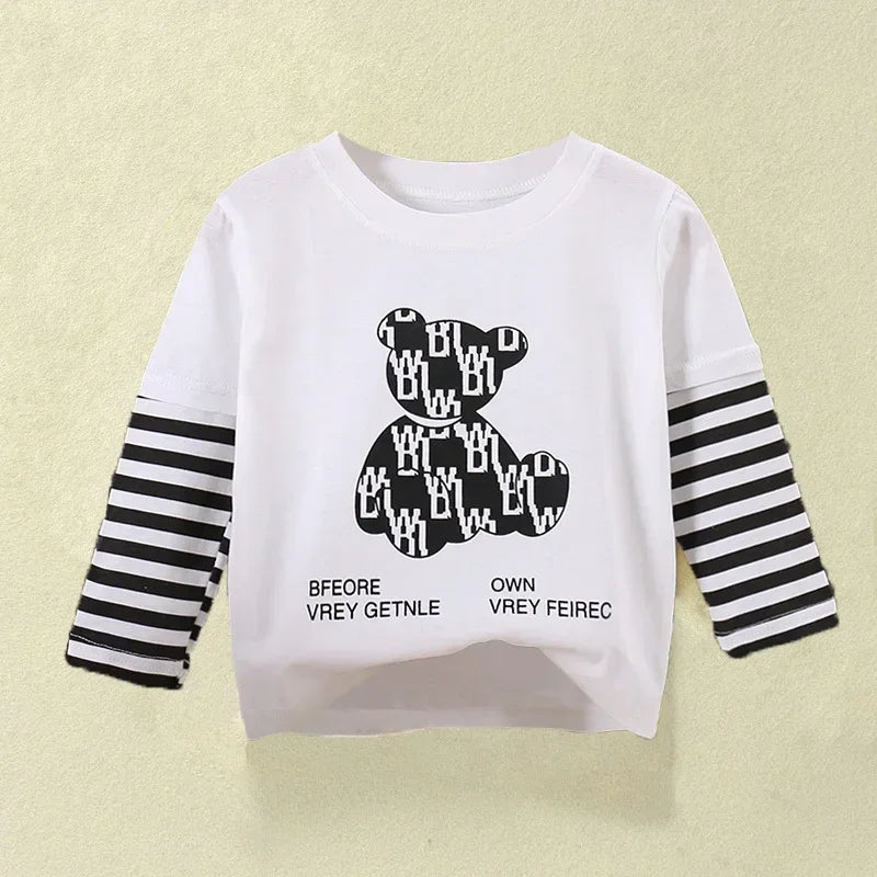 Long Sleeve Printed Cotton  Sweatshirt