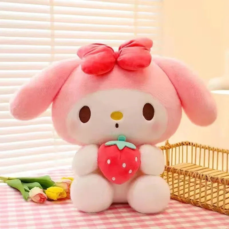 Anime  Hello Kitty Kuromi Cinnamoroll Plush Dolls Room Ornaments Pillow Toy Girl Children Birthday Valentine Gift