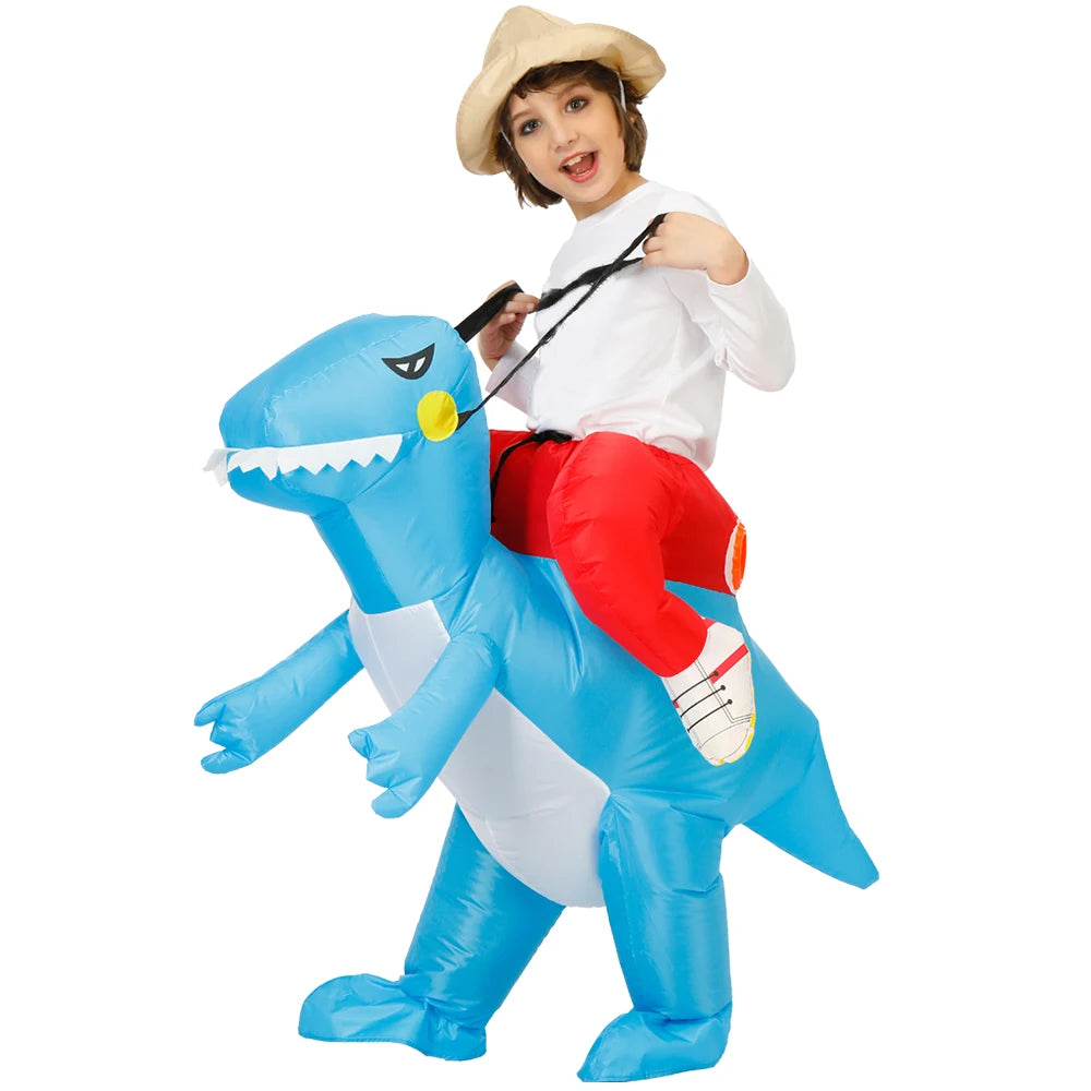 Child Kids Mascot Dinosaur Inflatable Costumes Unicorn Rooster Anime Dress Suits Purim Halloween Christmas Party Cosplay Costume