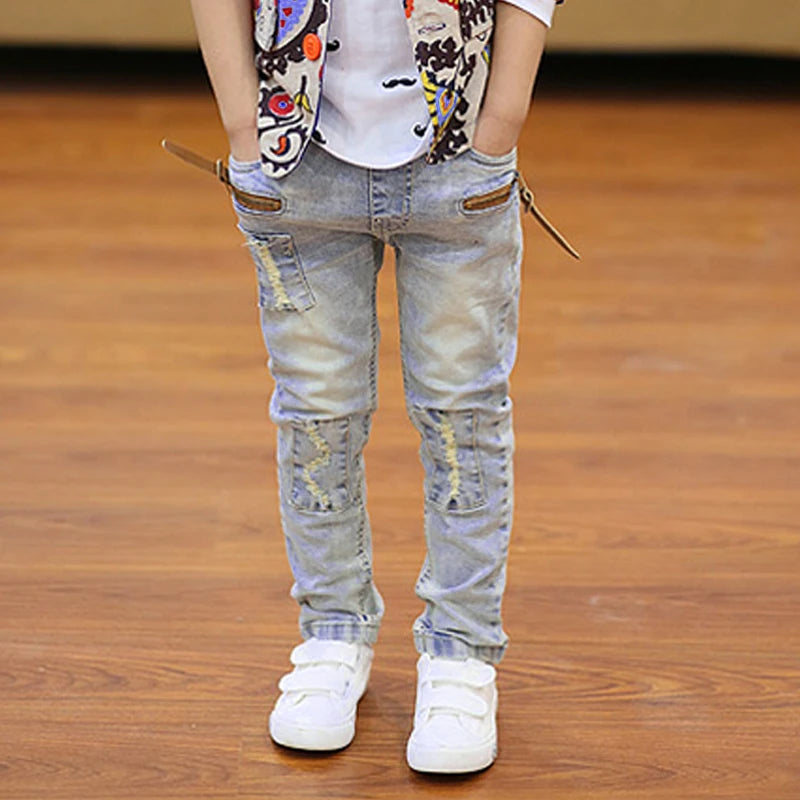 Boy's Trendy Skinny Classic Denim Jeans