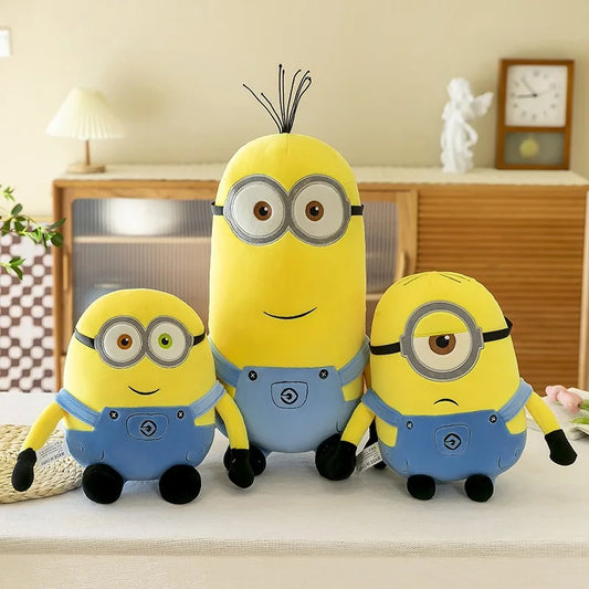 Minions Movie Periphery Yellow Plush Bob Plush Stuart Stuffed Toys Soft Dolls Pillow Decoration Children Birthday Gift