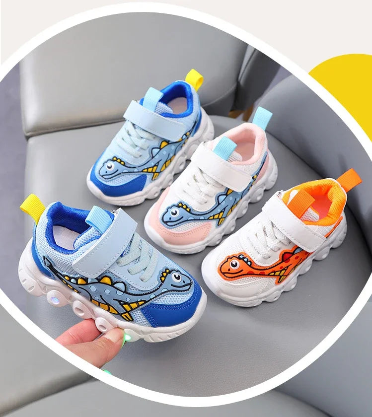 Children LED Cartoon Sneakers