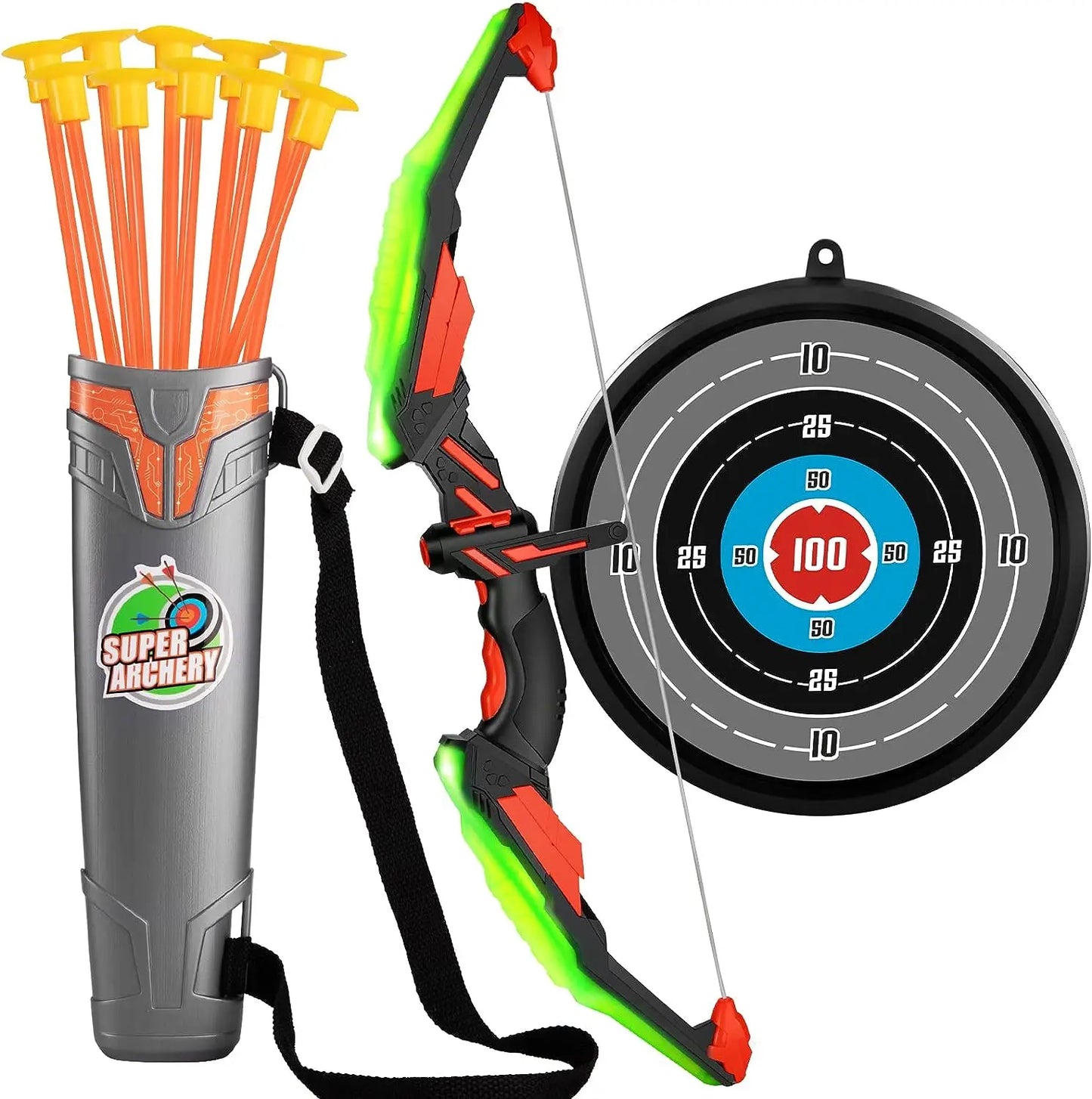 Kids Bow and Arrow LED Light Up Archery Set