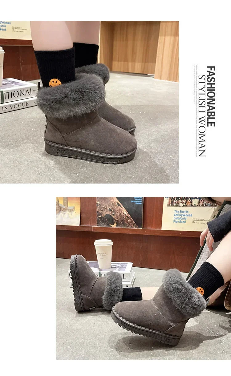 Soft Warm Cotton Snow Boots