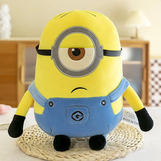 Minions Movie Yellow Plush Bob Plush Stuart Stuffed Toys In Jeans Soft Dolls Pillow Decoration Children Birthday Gift
