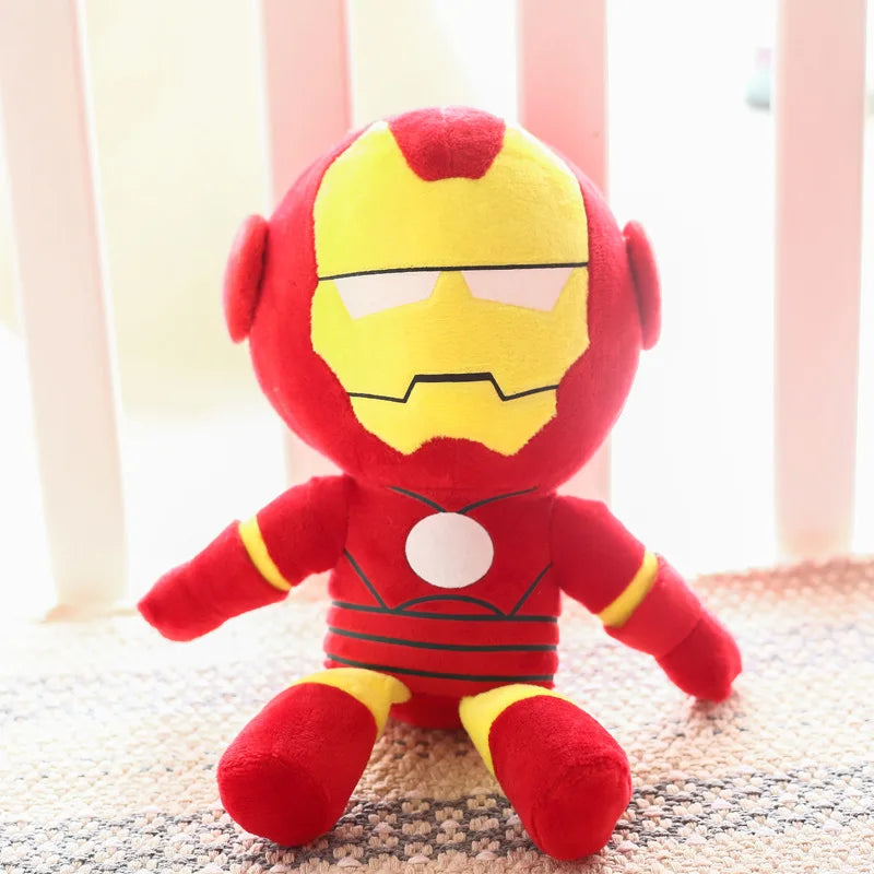 The Avengers  Movie 26cm  Plush Toy Super heroes Spider Man Captain America Iron Man Doll Stuffed Toys for Children Gift