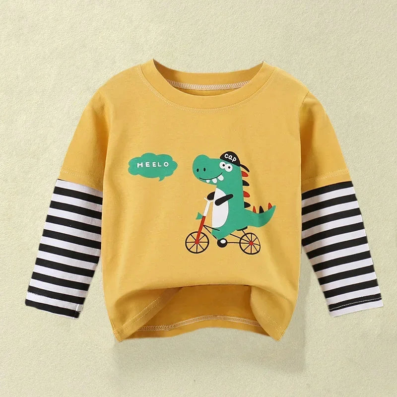 Long Sleeve Printed Cotton  Sweatshirt