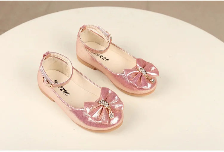 Girl's Leather Elegant  Flat Ballet Shoes