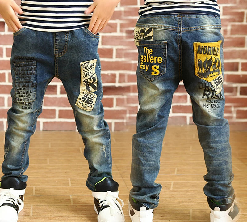 Boy's Trendy Skinny Classic Denim Jeans