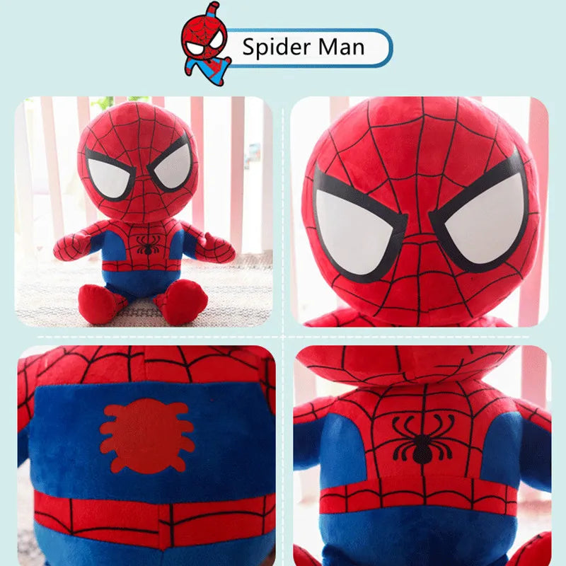 The Avengers  Movie 26cm  Plush Toy Super heroes Spider Man Captain America Iron Man Doll Stuffed Toys for Children Gift