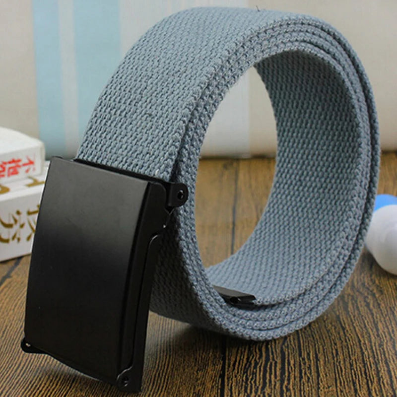 Metal Buckle Canvas Belt