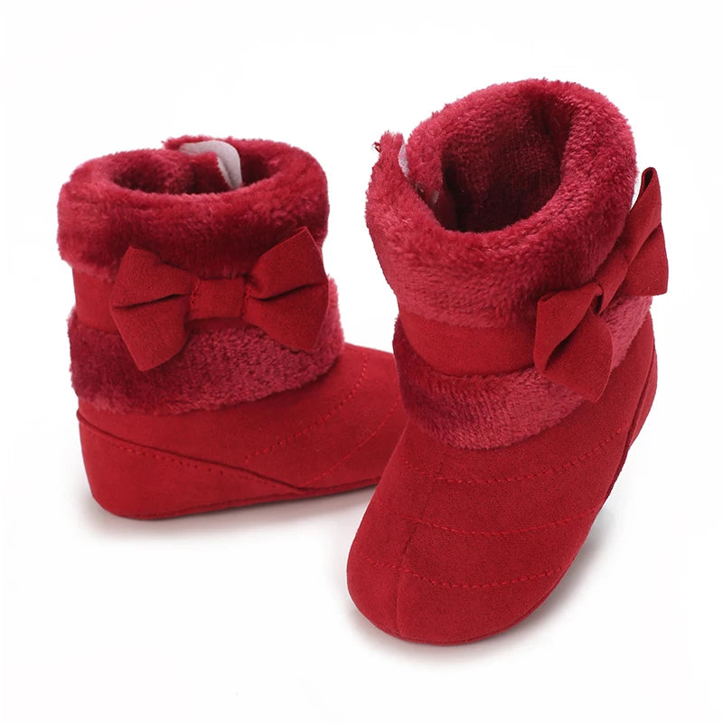 Baby Girls Winter Plush Comfort Snow Boots