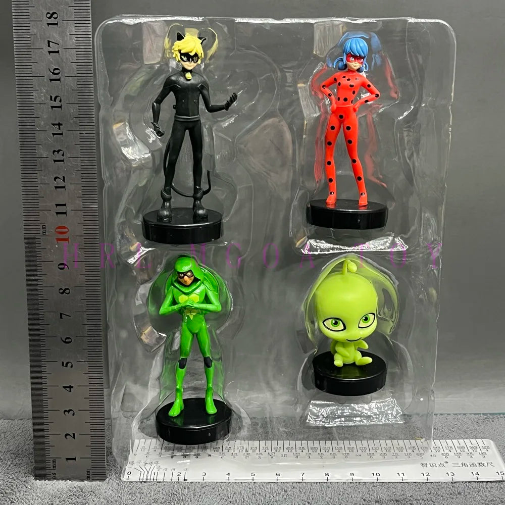 Miraculous: Tales of Ladybug and Cat Noir  Movie Cartoon Anime Characters Red Girl Black Cat Multiple Pets Elf Dolls Children's Gift Toys